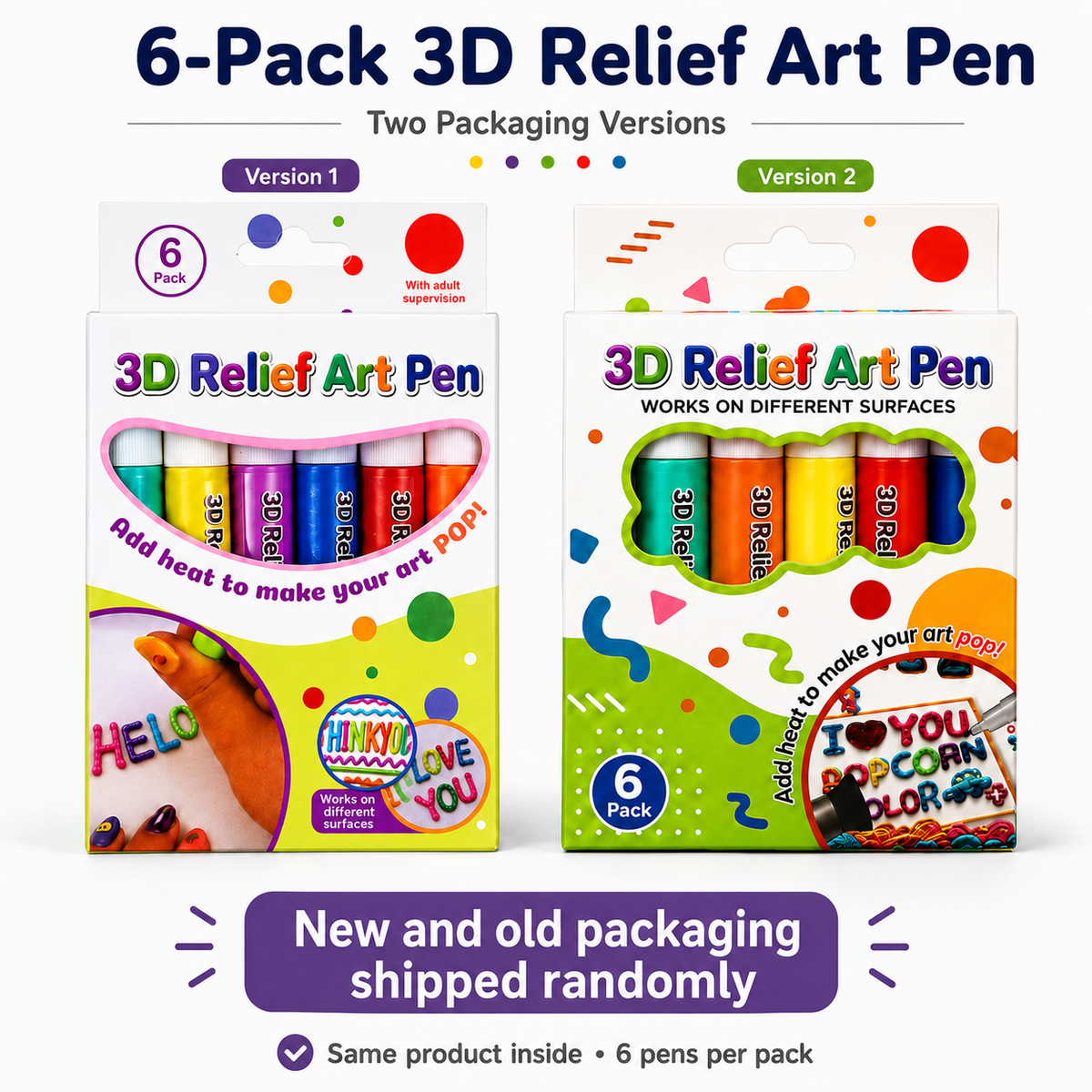 💡Save 50% by ordering today丨IEY® 3D Relief Art Pen – Turn Flat Drawings Into Touchable 3D Art🪄