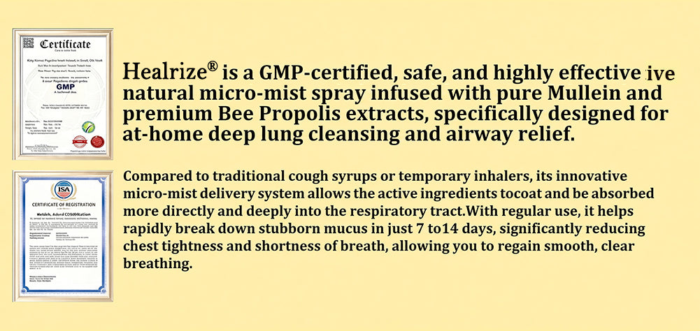 🫁✅🐝🇦🇺 Official Store:Healrize® 6-in-1 Herbal BeePropolis Lung Cleanse Spray（👨‍⚕️Directly acts on COPD, asthma, chronic bronchitis (CB), respiratory infections, lung cancer, sinusitis, and other conditions🫁)