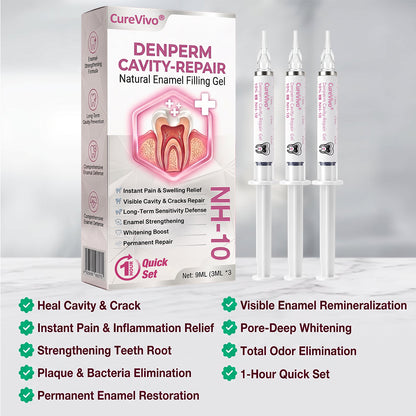 🇦🇺CureVivo® DenPerm Cavity-Repair Natural Enamel Filling Gel