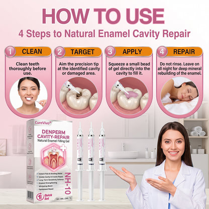 🇦🇺CureVivo® DenPerm Cavity-Repair Natural Enamel Filling Gel