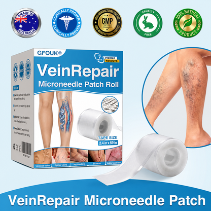 🇦🇺🏆✅️🏃GFOUK® VeinRepair Microneedle Patch Roll⚡Instant Relief, Long-Term Results
