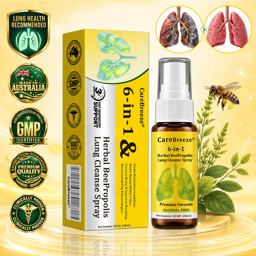 🫁✅🐝🇦🇺 Official Store:Healrize® 6-in-1 Herbal BeePropolis Lung Cleanse Spray（👨‍⚕️Directly acts on COPD, asthma, chronic bronchitis (CB), respiratory infections, lung cancer, sinusitis, and other conditions🫁)