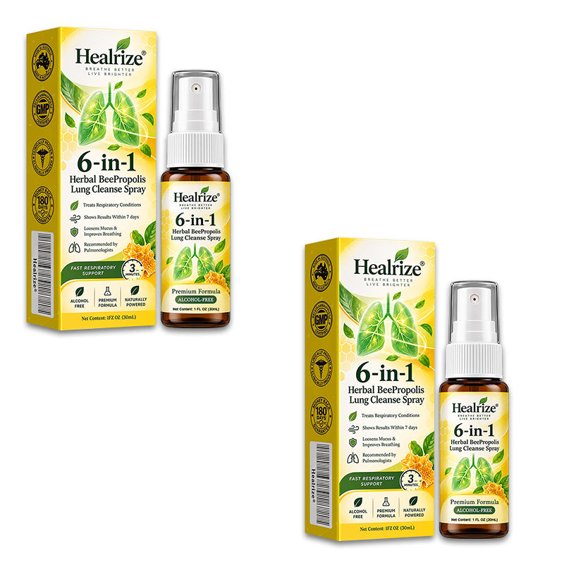 🫁✅🐝🇦🇺 Official Store:Healrize® 6-in-1 Herbal BeePropolis Lung Cleanse Spray（👨‍⚕️Directly acts on COPD, asthma, chronic bronchitis (CB), respiratory infections, lung cancer, sinusitis, and other conditions🫁)