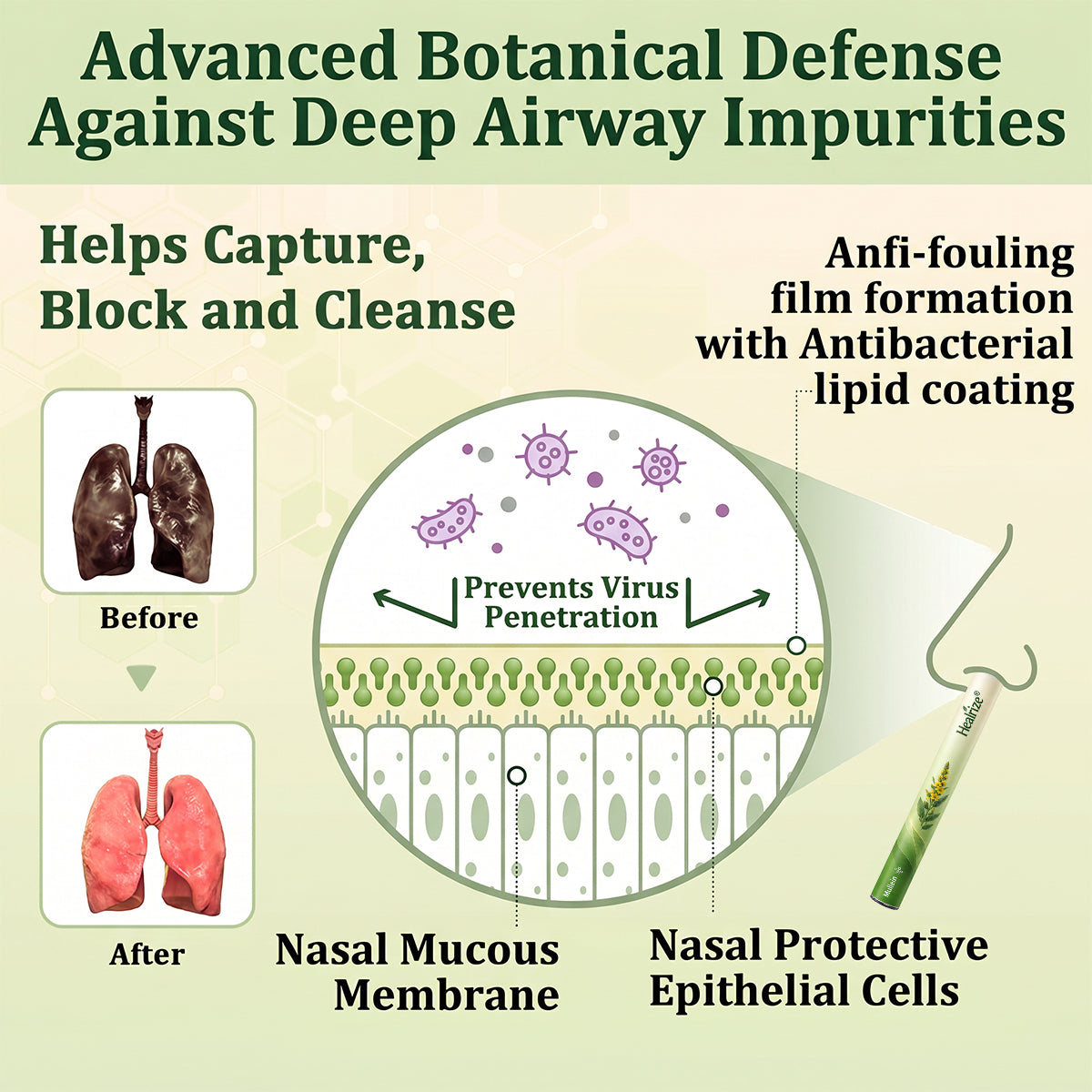 𝐀𝐔 𝐎𝐰𝐧𝐞𝐝 𝐚𝐧𝐝 𝐎𝐩𝐞𝐫𝐚𝐭𝐞𝐝✅ 𝐇𝐞𝐚𝐥𝐫𝐢𝐳𝐞® 𝐁𝐨𝐭𝐚𝐧𝐢𝐜𝐚𝐥 𝐌𝐮𝐥𝐥𝐞𝐢𝐧 𝐋𝐮𝐧𝐠 𝐂𝐥𝐞𝐚𝐧𝐬𝐞 𝐃𝐢𝐟𝐟𝐮𝐬𝐞𝐫(🫁Cough, Pharyngitis, shortness of breath, sputum, stuffy nose, bronchitis, bronchitis, allergy symptoms, lung discomfort)5🔥