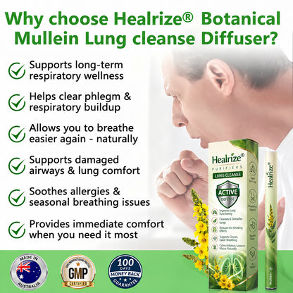 𝐀𝐔 𝐎𝐰𝐧𝐞𝐝 𝐚𝐧𝐝 𝐎𝐩𝐞𝐫𝐚𝐭𝐞𝐝✅ 𝐇𝐞𝐚𝐥𝐫𝐢𝐳𝐞® 𝐁𝐨𝐭𝐚𝐧𝐢𝐜𝐚𝐥 𝐌𝐮𝐥𝐥𝐞𝐢𝐧 𝐋𝐮𝐧𝐠 𝐂𝐥𝐞𝐚𝐧𝐬𝐞 𝐃𝐢𝐟𝐟𝐮𝐬𝐞𝐫(🫁Cough, Pharyngitis, shortness of breath, sputum, stuffy nose, bronchitis, bronchitis, allergy symptoms, lung discomfort)5🔥