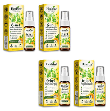 🫁✅🐝🇦🇺 Official Store:Healrize® 6-in-1 Herbal BeePropolis Lung Cleanse Spray（👨‍⚕️Directly acts on COPD, asthma, chronic bronchitis (CB), respiratory infections, lung cancer, sinusitis, and other conditions🫁)
