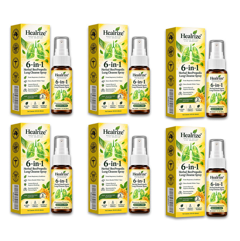 🫁✅🐝🇦🇺 Official Store:Healrize® 6-in-1 Herbal BeePropolis Lung Cleanse Spray（👨‍⚕️Directly acts on COPD, asthma, chronic bronchitis (CB), respiratory infections, lung cancer, sinusitis, and other conditions🫁)