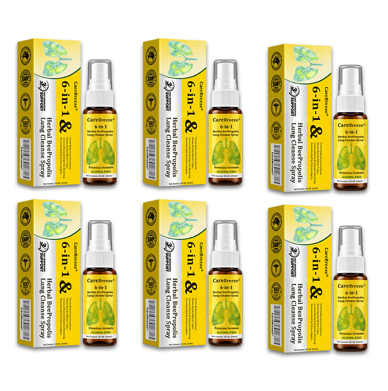 🫁✅🐝🇦🇺 Official Store:Healrize® 6-in-1 Herbal BeePropolis Lung Cleanse Spray（👨‍⚕️Directly acts on COPD, asthma, chronic bronchitis (CB), respiratory infections, lung cancer, sinusitis, and other conditions🫁)