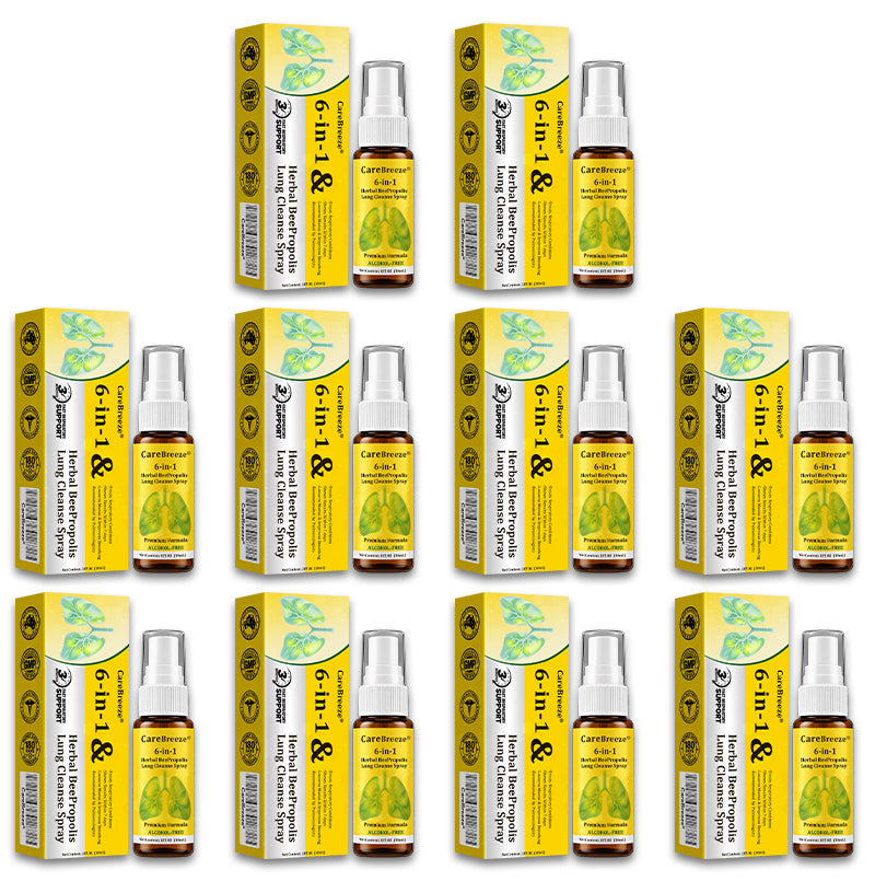 🫁✅🐝🇦🇺 Official Store:Healrize® 6-in-1 Herbal BeePropolis Lung Cleanse Spray（👨‍⚕️Directly acts on COPD, asthma, chronic bronchitis (CB), respiratory infections, lung cancer, sinusitis, and other conditions🫁)